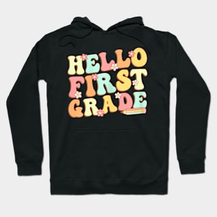 First Grade Team 1st Grade Teacher Girl Back to School Hoodie